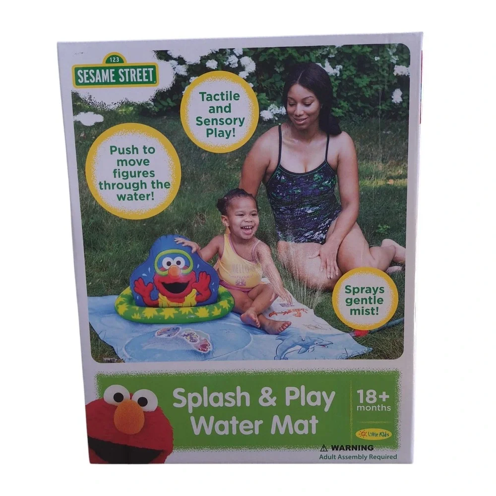 Little Kids Sesame Street Elmo Splash & Play Water Mat 18+‎ Months